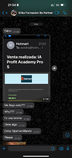 Testimonio real de alumna de Partner 360 tras su primera venta como afiliada digital